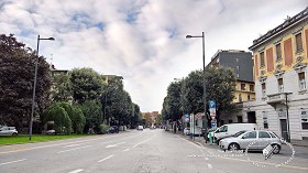 Textures   -   BACKGROUNDS &amp; LANDSCAPES   -   CITY &amp; TOWNS  - Italy urban boulevard landscape 19725