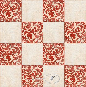 Textures   -   ARCHITECTURE   -   TILES INTERIOR   -   Ornate tiles   -   Mixed patterns  - Ornate ceramic tile texture seamless 20359 (seamless)