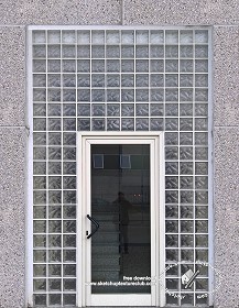 Textures   -   ARCHITECTURE   -   BUILDINGS   -   Doors   -   Main doors  - Modern main door with glass blocks texture 18843