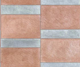 Textures   -   ARCHITECTURE   -   TILES INTERIOR   -  Terracotta tiles - Terracotta mixed color tile texture seamless 16135