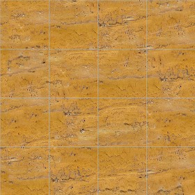 Textures   -   ARCHITECTURE   -   TILES INTERIOR   -   Marble tiles   -   Travertine  - Yellow travertine floor tile texture seamless 14774 (seamless)