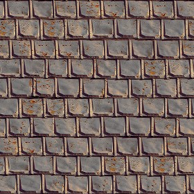 Textures   -   ARCHITECTURE   -   ROOFINGS   -  Metal roofs - Dirty metal rufing texture seamless 03704