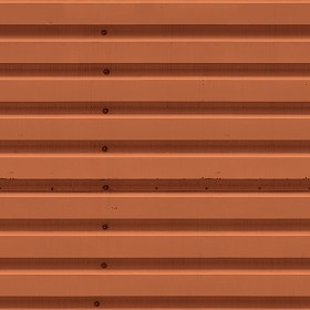 Textures   -   MATERIALS   -   METALS   -   Corrugated  - Orange painted corrugated metal texture seamless 10031 (seamless)