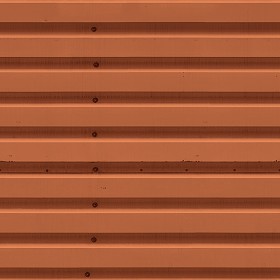 Textures   -   MATERIALS   -   METALS   -  Corrugated - Orange painted corrugated metal texture seamless 10031