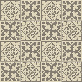 Textures   -   ARCHITECTURE   -   TILES INTERIOR   -   Cement - Encaustic   -   Victorian  - Victorian cement floor tile texture seamless 13768 (seamless)