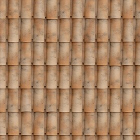 Textures   -   ARCHITECTURE   -   ROOFINGS   -  Clay roofs - Clay roof tile King Corte D'Aragon texture seamless 03455