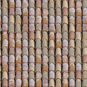 Textures   -   ARCHITECTURE   -   ROOFINGS   -  Clay roofs - Old clay roof tile King Casale Senese texture seamless 03457