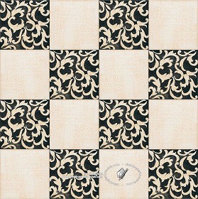 Textures   -   ARCHITECTURE   -   TILES INTERIOR   -   Ornate tiles   -  Mixed patterns - Ornate ceramic tile texture seamless 20366