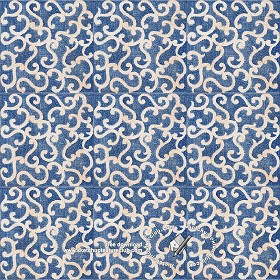 Textures   -   ARCHITECTURE   -   TILES INTERIOR   -   Ornate tiles   -   Mixed patterns  - Ornate ceramic tile texture seamless 20367 (seamless)