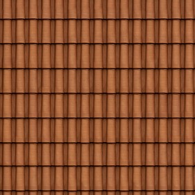 Textures   -   ARCHITECTURE   -   ROOFINGS   -  Clay roofs - Portuguese clay roof tile texture seamless 03459