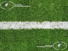 Textures   -   NATURE ELEMENTS   -   VEGETATION   -  Green grass - Green synthetic grass sports field with white line texture seamless 18710