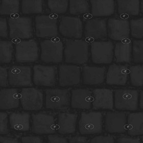 Textures   -   ARCHITECTURE   -   ROADS   -   Paving streets   -   Cobblestone  - Street paving cobblestone texture seamless 21265 - Specular