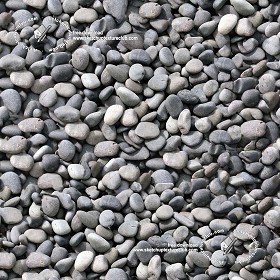 Textures   -   NATURE ELEMENTS   -  GRAVEL &amp; PEBBLES - River pebbles stone texture seamless 19750