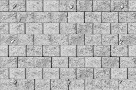 Textures   -   ARCHITECTURE   -   STONES WALLS   -   Stone blocks  - Retaining wall stone blocks texture seamless 21214 - Displacement