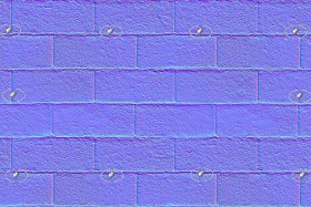 Textures   -   ARCHITECTURE   -   CONCRETE   -   Plates   -   Clean  - Concrete brick wall texture seamless 20785 - Normal