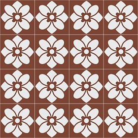 Textures   -   ARCHITECTURE   -   TILES INTERIOR   -   Cement - Encaustic   -   Victorian  - Victorian cement floor tile texture seamless 13782 (seamless)