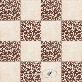 Textures   -   ARCHITECTURE   -   TILES INTERIOR   -   Ornate tiles   -   Mixed patterns  - Ornate ceramic tile texture seamless 20378 (seamless)