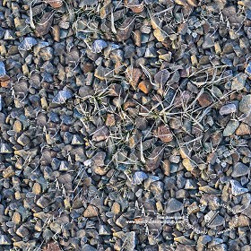 Textures   -   NATURE ELEMENTS   -  GRAVEL &amp; PEBBLES - Pebbles and icy grass texture seamless 20190