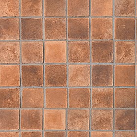 Textures   -   ARCHITECTURE   -   TILES INTERIOR   -  Terracotta tiles - Spanish old terracotta rustic tile texture seamless 17131