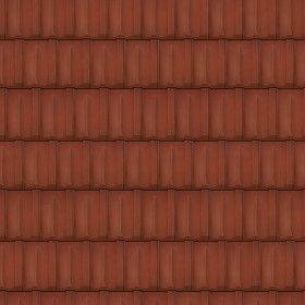 Textures   -   ARCHITECTURE   -   ROOFINGS   -  Clay roofs - Terracotta roof tile texture seamless 03471