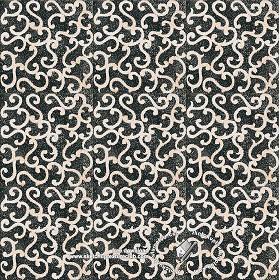 Textures   -   ARCHITECTURE   -   TILES INTERIOR   -   Ornate tiles   -  Mixed patterns - Ornate ceramic tile texture seamless 20381