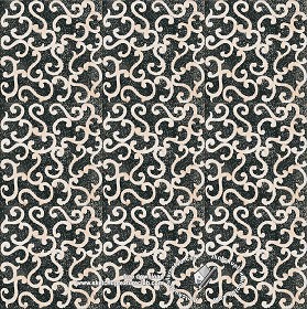 Textures   -   ARCHITECTURE   -   TILES INTERIOR   -   Ornate tiles   -   Mixed patterns  - Ornate ceramic tile texture seamless 20381 (seamless)