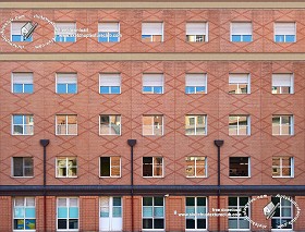 Textures   -   ARCHITECTURE   -   BUILDINGS   -   Residential buildings  - Brick facade residential building 18232