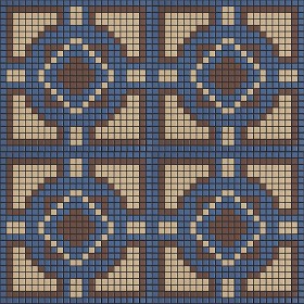 Textures   -   ARCHITECTURE   -   TILES INTERIOR   -   Mosaico   -   Classic format   -  Patterned - Mosaico patterned tiles texture seamless 15166