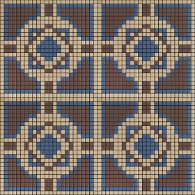 Textures   -   ARCHITECTURE   -   TILES INTERIOR   -   Mosaico   -   Classic format   -  Patterned - Mosaico patterned tiles texture seamless 15167