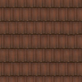 Textures   -   ARCHITECTURE   -   ROOFINGS   -   Clay roofs  - Terracotta roof tile texture seamless 03481 (seamless)