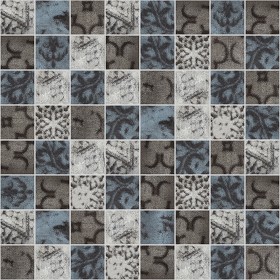 Textures   -   ARCHITECTURE   -   TILES INTERIOR   -   Mosaico   -   Mixed format  - Mosaico patterned tiles texture seamless 1 15677 (seamless)