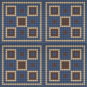 Textures   -   ARCHITECTURE   -   TILES INTERIOR   -   Mosaico   -   Classic format   -  Patterned - Mosaico patterned tiles texture seamless 15169