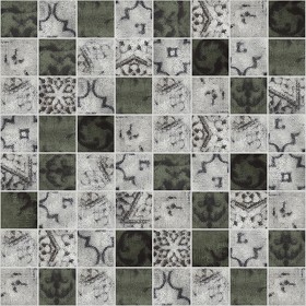 Textures   -   ARCHITECTURE   -   TILES INTERIOR   -   Mosaico   -   Mixed format  - Mosaico patterned tiles texture seamless 1 15678 (seamless)