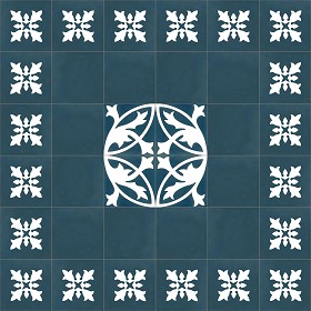 Textures   -   ARCHITECTURE   -   TILES INTERIOR   -   Cement - Encaustic   -  Encaustic - Traditional encaustic cement ornate tile texture seamless 13579