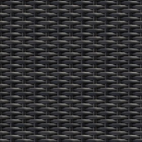 Textures   -   NATURE ELEMENTS   -   RATTAN &amp; WICKER  - Black synthetic wicker texture seamless 12616 (seamless)
