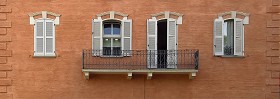 Textures   -   ARCHITECTURE   -   BUILDINGS   -   Windows   -   mixed windows  - Old residential window with balcony texture 18459