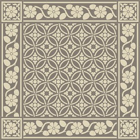 Textures   -   ARCHITECTURE   -   TILES INTERIOR   -   Cement - Encaustic   -  Victorian - Victorian cement floor tile texture seamless 13800