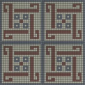 Textures   -   ARCHITECTURE   -   TILES INTERIOR   -   Mosaico   -   Classic format   -  Patterned - Mosaico patterned tiles texture seamless 15173