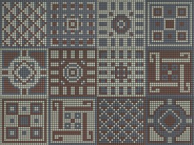 Textures   -   ARCHITECTURE   -   TILES INTERIOR   -   Mosaico   -   Classic format   -  Patterned - Mosaico cm90x120 patterned tiles texture seamless 15174