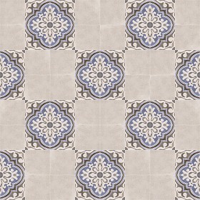 Textures   -   ARCHITECTURE   -   TILES INTERIOR   -   Cement - Encaustic   -  Encaustic - Traditional encaustic cement ornate tile texture seamless 13584