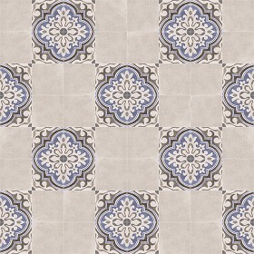 Textures   -   ARCHITECTURE   -   TILES INTERIOR   -   Cement - Encaustic   -   Encaustic  - Traditional encaustic cement ornate tile texture seamless 13584 (seamless)