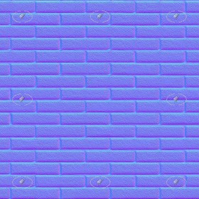 Textures   -   ARCHITECTURE   -   CONCRETE   -   Plates   -   Clean  - Concrete brick wall texture seamless 21186 - Normal