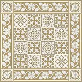 Textures   -   ARCHITECTURE   -   TILES INTERIOR   -   Cement - Encaustic   -   Victorian  - Victorian cement floor tile texture seamless 13804 (seamless)