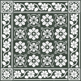 Textures   -   ARCHITECTURE   -   TILES INTERIOR   -   Cement - Encaustic   -  Victorian - Victorian cement floor tile texture seamless 13805