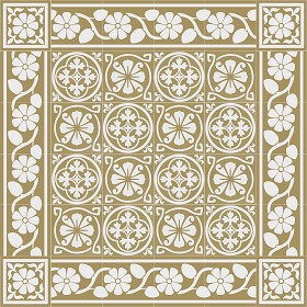 Textures   -   ARCHITECTURE   -   TILES INTERIOR   -   Cement - Encaustic   -  Victorian - Victorian cement floor tile texture seamless 13806