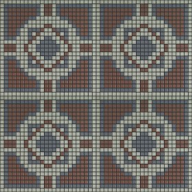 Textures   -   ARCHITECTURE   -   TILES INTERIOR   -   Mosaico   -   Classic format   -  Patterned - Mosaico patterned tiles texture seamless 15181