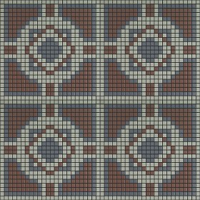 Textures   -   ARCHITECTURE   -   TILES INTERIOR   -   Mosaico   -   Classic format   -   Patterned  - Mosaico patterned tiles texture seamless 15181 (seamless)