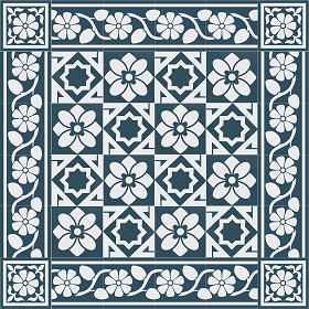 Textures   -   ARCHITECTURE   -   TILES INTERIOR   -   Cement - Encaustic   -  Victorian - Victorian cement floor tile texture seamless 13808