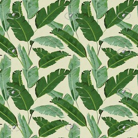 Textures   -   MATERIALS   -   WALLPAPER   -  various patterns - Banana leaves wallpaper texture seamless 20930