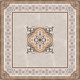 Textures   -   ARCHITECTURE   -   TILES INTERIOR   -   Cement - Encaustic   -   Encaustic  - Traditional encaustic cement ornate tile texture seamless 13590 (seamless)